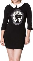 Banned Korte jurk -M- IN THE MOMENT Glow in the dark Zwart