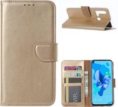 Xssive Hoesje voor Huawei P20 Lite 2019 - Book Case - Goud