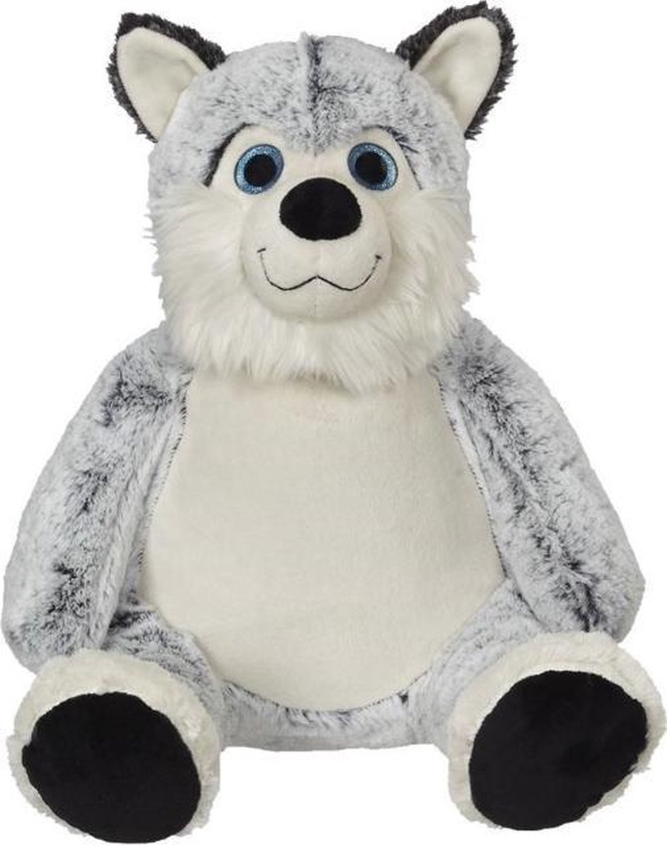 Embroider Buddy - Knuffel - Husky - Horatio de husky - Kan geborduurd worden met een naam of tekst
