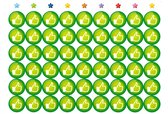 Positieve Duimpjes Beloningstickers, 5 Vellen, 270 Stickers 19 mm, Groene Duimpjes, Duimpje Omhoog, Likes, School, Beoordeling - Stickers om te belonen - Nakijkstickers - Controles