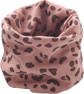 JillyBee - Sjaal -  Colsjaal - Tijgerprint - Tijger - Oudroze - Roze