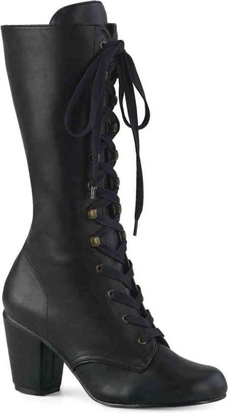 Demonia Laarzen -39 Shoes- VIVIKA-205 Zwart