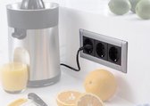 Wandcontactdoos Evoline Framedock Small zilver