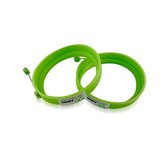 3 BMT siliconen bakvormen rond kookringen - set van 2 - diameter 8,5cm