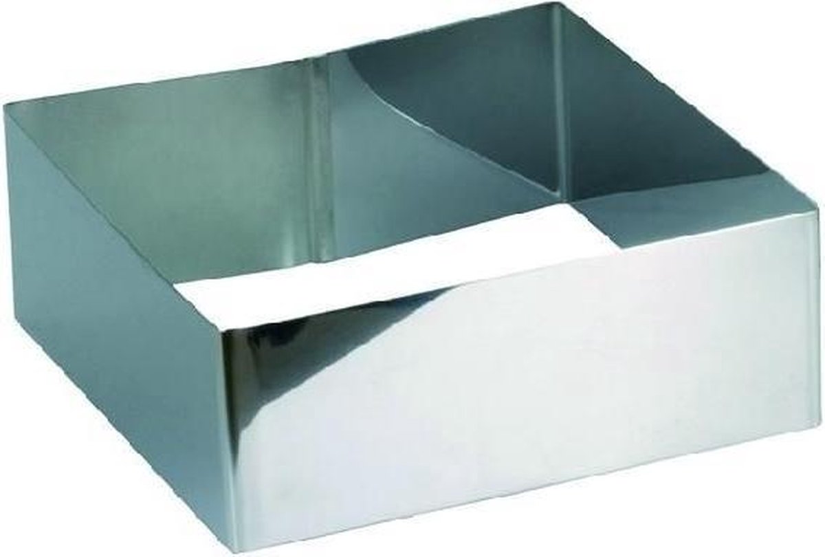 Habitas4U Vierkante taartring / kookring - 12cm