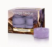 Yankee Candle Dried Lavender & Oak waxinelichtjes 12 stuks