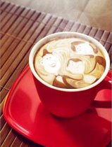 Delki® Schilderen Op Nummer  - Koffie Liefde 2 - Canvasdoek - 40x50cm - Paint By Number - Volwassenen En Kinderen