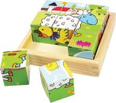 Bigjigs Toys Animal Cube Puzzle en cubes 9 pièce(s) Animaux
