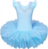Balletpakje met Tutu Blauw Sparkle Style - Ballet - prinsessen tutu verkleed jurk meisje