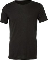 Senvi Wide Raw Neck T-Shirt - Dark Grey Heather - Maat L