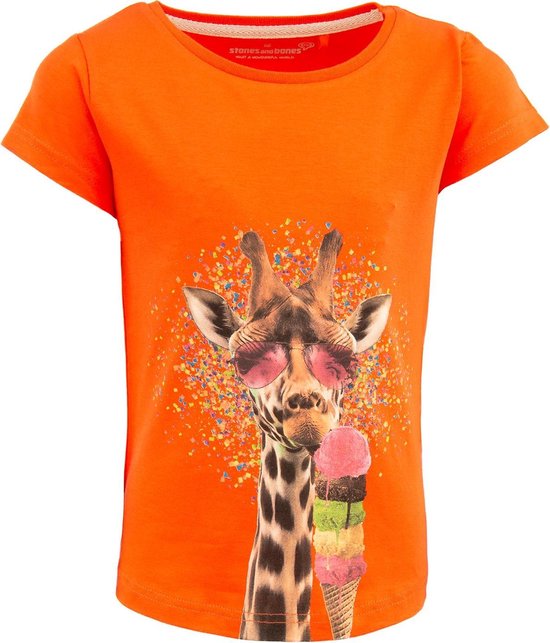 18M Kleurrijke Baby Giraffe T Shirt 5Y Leuke Zomer Jongen Meisje Top Kleding Unisex kinderkleding Tops & T-shirts T-shirts T-shirts met print Dieren babykleding 