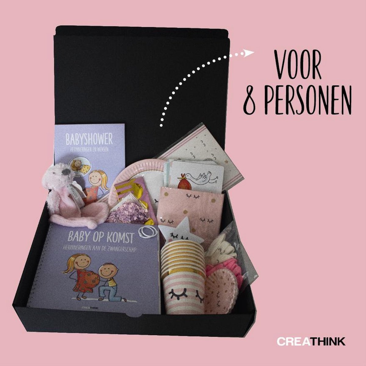 Goedkoopste Babyshowerpakket 8 personen (meisje