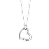 Velini jewels -P2016W -Hanger+Ketting -925 Zilver gerodineerd -Cubic Zirkonia