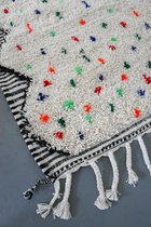 Vloerkleed Vintage - Marokkaans Vloerkleed - 360 x 90 cm - Handgemaakt, Kleurrijk & Uniek - Gemaakt van 100% wol - Hoogpolig Boujaad Tapijt