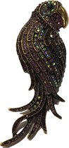 Petra's Sieradenwereld - Broche papegaai gekleurd 11 cm (120)