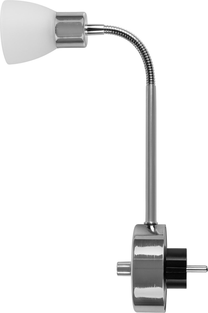 Stopcontact lamp - Stekkerspot - leeslampje stopcontact - Dimbaar | bol.com