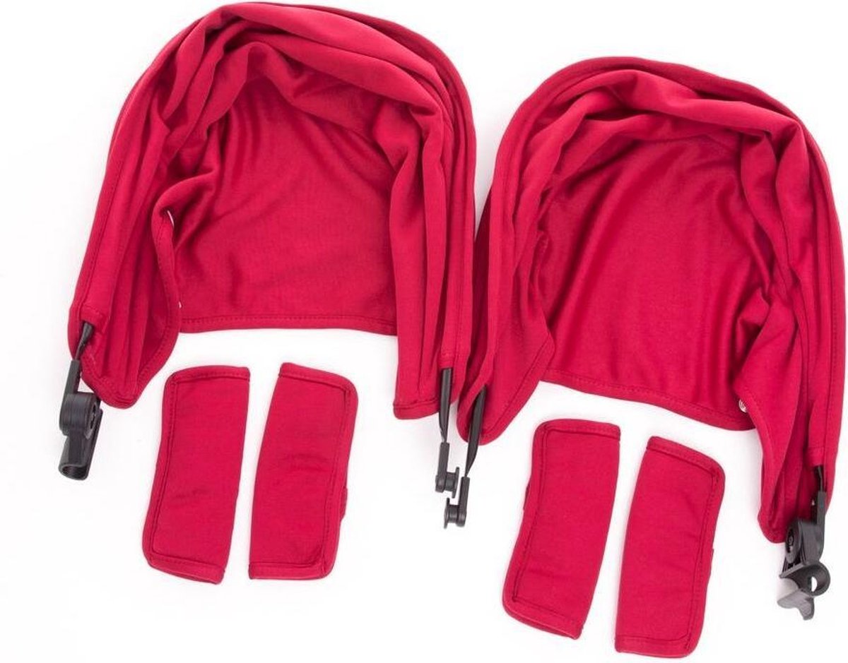 Baby Monsters Zonnekap Kinderwagen Easy Twin Color Pack - Bordeaux