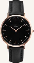 Rosefield The Bowery Dames Horloge - Rosé Goud Zwart Ø38mm - BBBR-B11