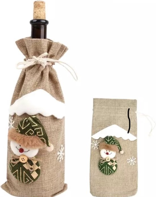 Wijnfles- Verpakking- Kerst- Kado - | bol.com