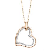 Velini jewels -P2018R -Hanger+Ketting -925 rosé -Cubic Zirkonia