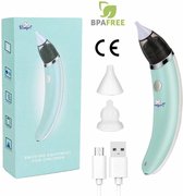 Babyfi ® - Elektrische oplaadbare neuspeer voor baby en kinderen - Inclusief Oplader, Handleiding en Batterijen - Hygiënische neusreiniger - Baby aspirator - Neuszuiger - Baby neus