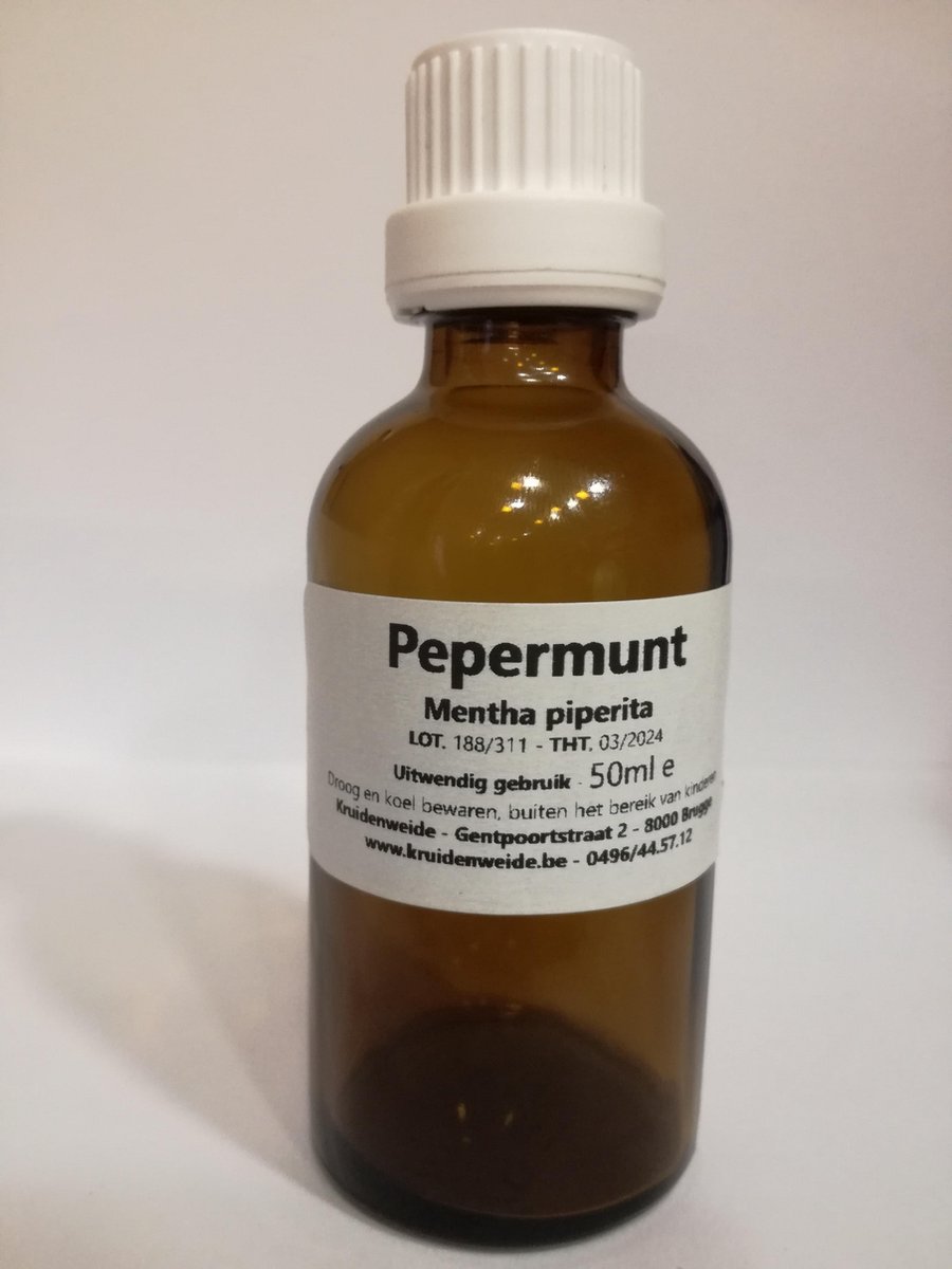 Goedkoopste Kruidenweide Pepermuntolie 100 - 50 ml - Etherische olie