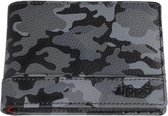 Lederen portemonnee creditcard Zippo - Camo Grijs