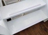 Bande d'escalier en caoutchouc antidérapante autocollante 15m x 27mm Blanc