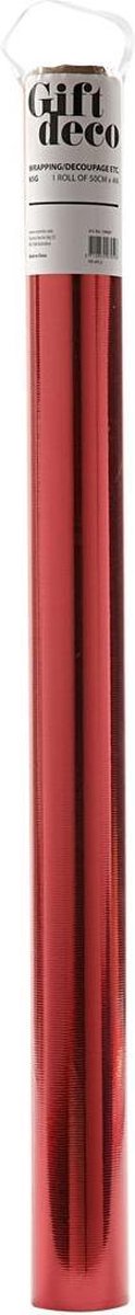 Creotime Cadeaupapier 50 Cm 4 M 65 G Metallic Rood