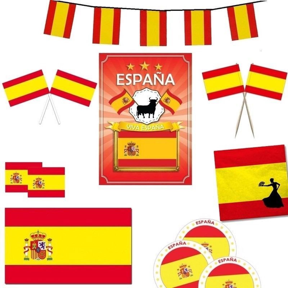 Drapeau Espagne 150cm - Partywinkel