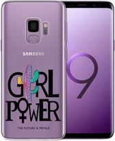 Samsung Galaxy S9 transparant siliconen hoesje - Girl Power