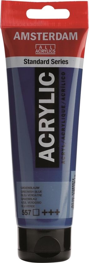 Standard tube 120 ml Groenblauw transparante acrylverf