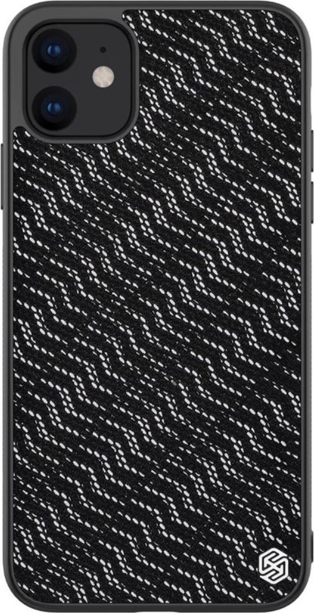 Nillkin Dazzling Hybride Apple iPhone 11 Hoesje Zilver/Zwart