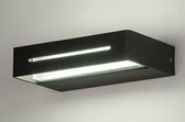 Lumidora Wandlamp 73160 - Ingebouwd LED - 7.0 Watt - 650 Lumen - 2700 Kelvin - Zwart - Antraciet donkergrijs - Metaal - Buitenlamp - IP54
