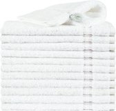 Washandjes Ruche 550g.p/m2 wit - 12 stuks - 16x24cm - Leverbaar in: 16x24