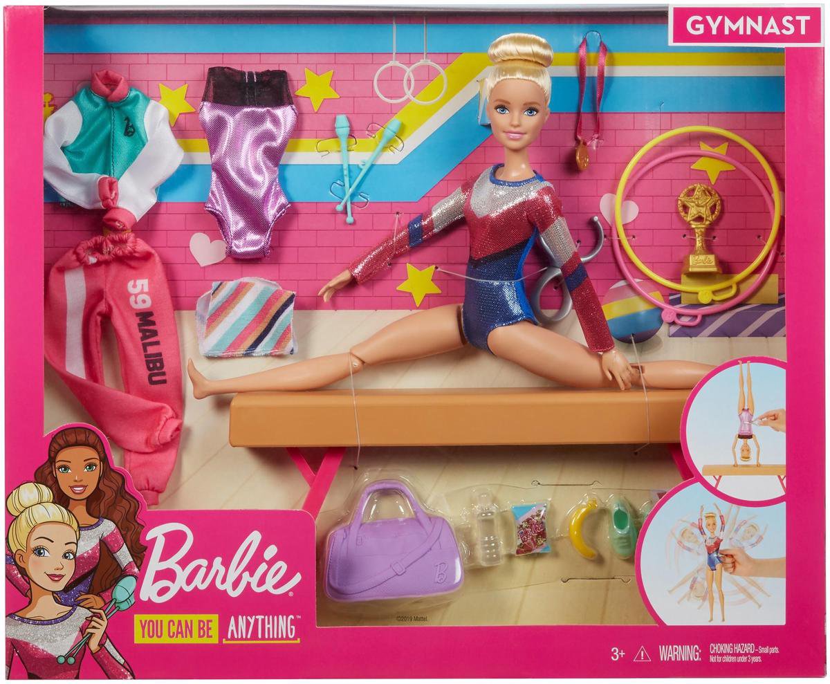 Barbie Sport Gymnastiek Speelset - Barbie Pop met Sportkleding,  Evenwichtsbalk en Prijzen | bol.com