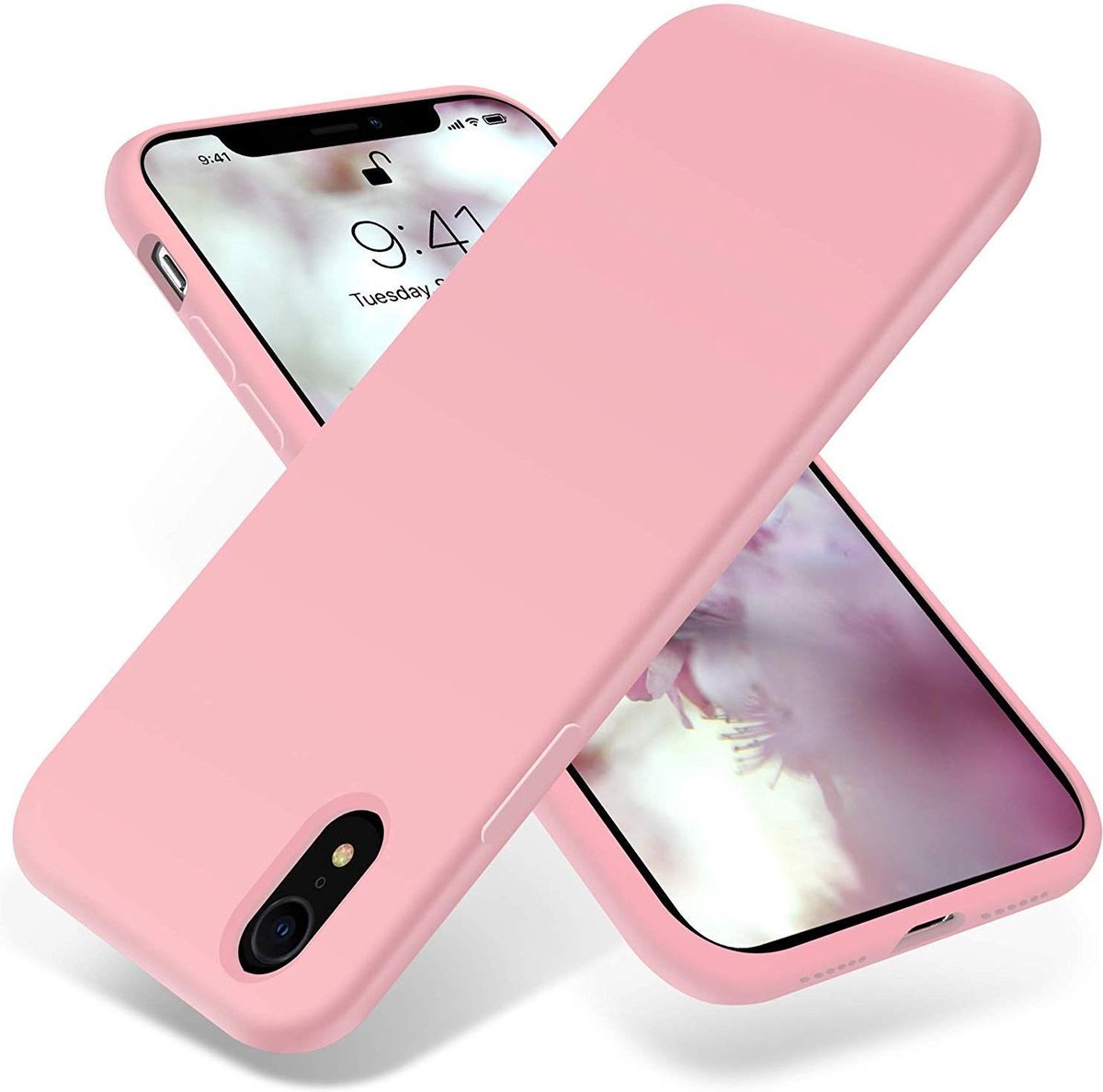 HB Hoesje Geschikt voor Apple iPhone XR - Roze - Siliconen Back Cover