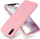 HB Hoesje Geschikt voor Apple iPhone XR - Siliconen Back Cover - Roze
