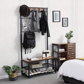 iBella Living Garderoberek met Kapstok - Industrieel Design