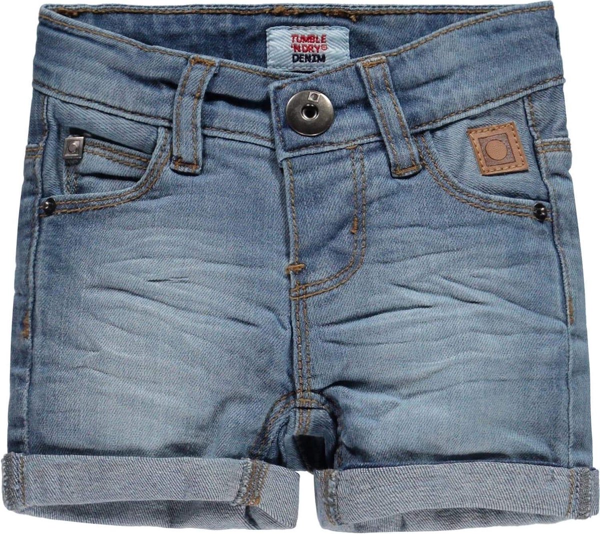 Tumble 'n dry Jongens Jeans short Tijay - Denim Bleach - Maat 92 | bol.com