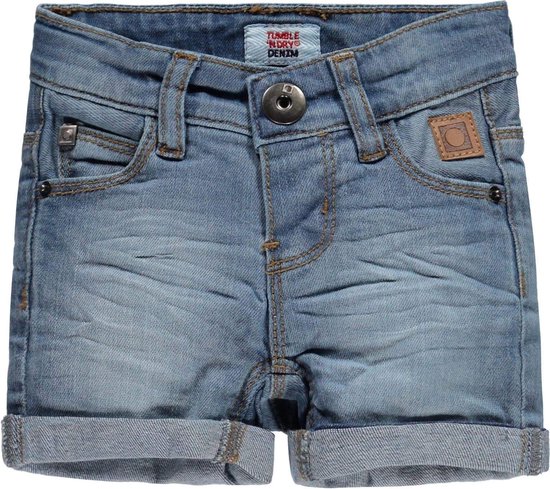 Tumble 'n dry Jongens Jeans short Tijay - Denim Bleach Maat 92 | bol.com