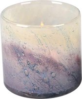 Rasteli Waxinelichthouder-Kaarsenhouder Glas Paars-Roze-Wit-Gemêleerd D 8.5 cm H 8 cm