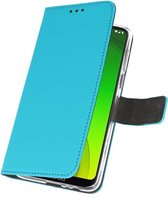 Wallet Hoesje voor Motorola Moto G7 Power - Blauw