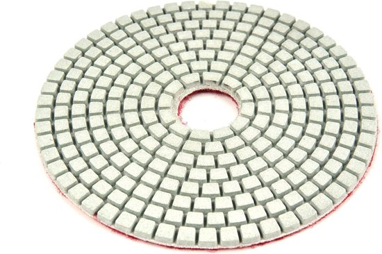 HIGHDRIL Diamantpolijstschijf, 8 stuks (#50 x 3/#100 x 2/#200/#400/#800), 100 mm, met aluminium houder voor graniet, steen, marmer, polijstset voor boormachine, polijstmachine