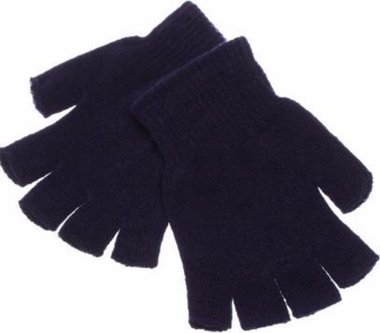 Unisex Vingerloze handschoenen Blauw Maat S/M