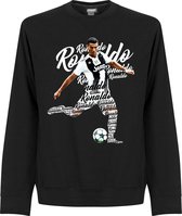 Ronaldo Juve Script Sweater - Zwart - XL