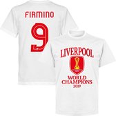 Liverpool World Club Champions 2019 Firmino 9 T-shirt - Wit - 5XL