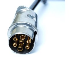 Spiraalkabel - Aanhanger - Robuuste kabel met 2x 7-polige Aluminium stekker