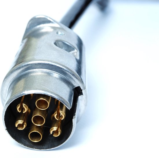 Spiraalkabel - Aanhanger - Degelijk kabel met 2x 7-polige Aluminium stekker  | bol.com