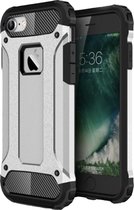 Luxe Armor Back cover voor Apple iPhone 6 - iPhone 6s - Zilver - Shockproof Case